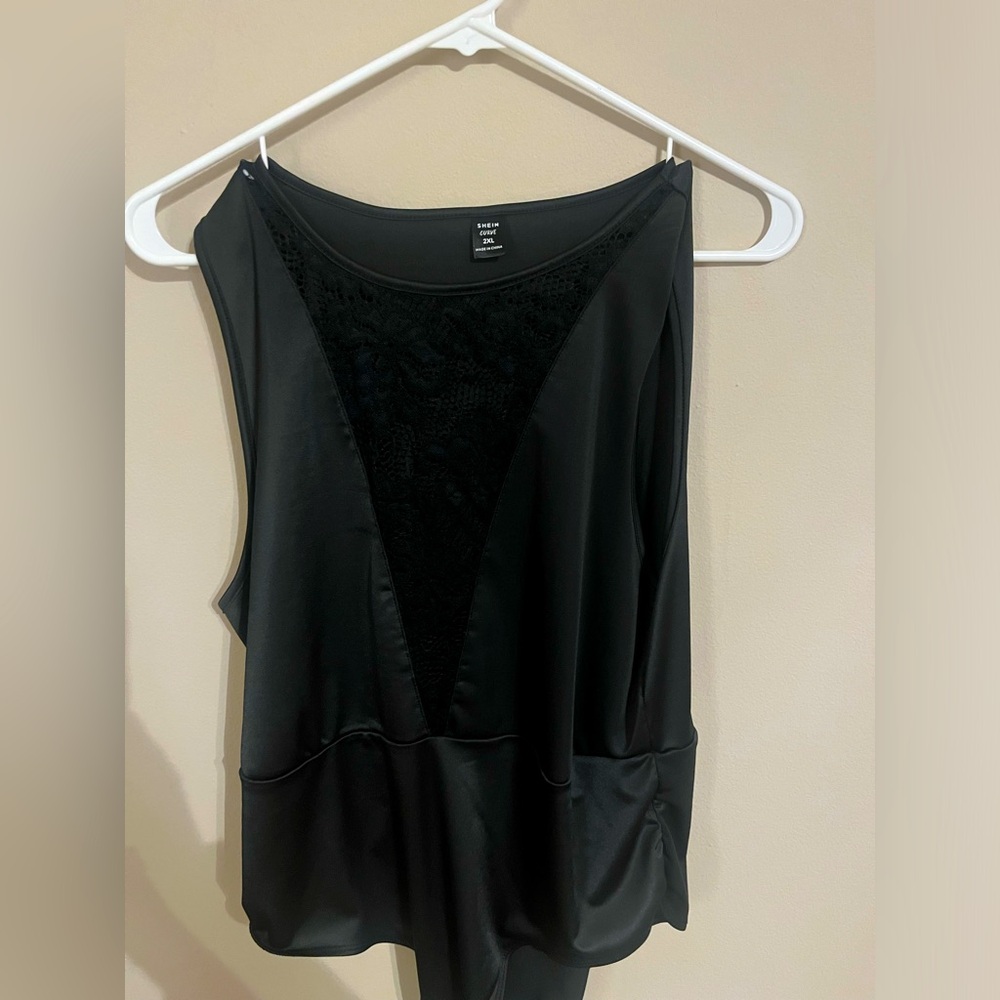 Shein, 2xl black body suit